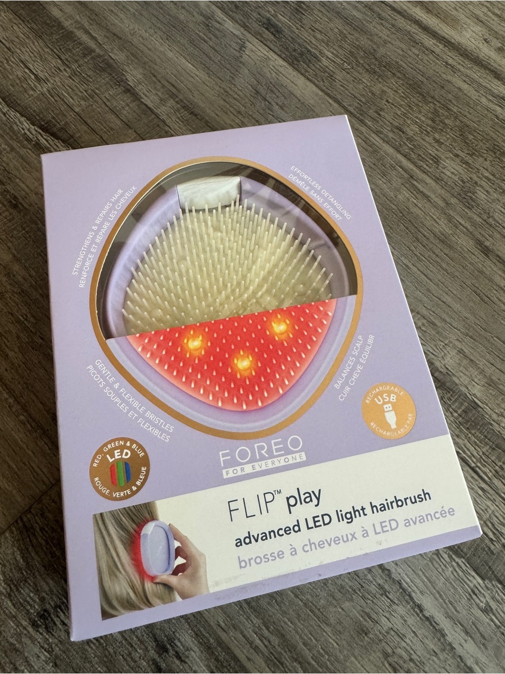 ✨ Brand New FOREO FLIP Play Advanced LED Light Hairbrush – I Lilac You! ✨